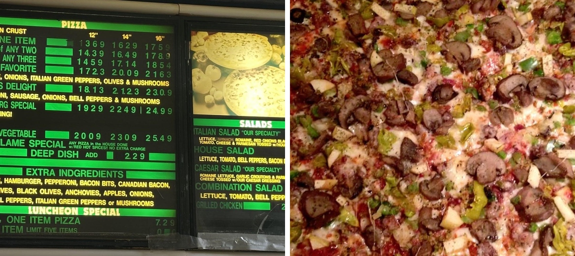 Mackie's Pizza Menu