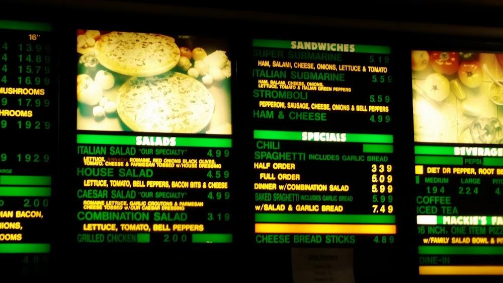 Mackie's Pizza Menu image 3